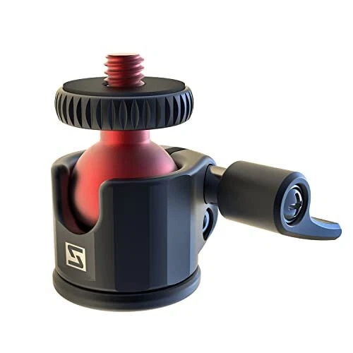 Mini Ball Head, Mini Tripod Ball Head, 360 Degree Rotation+Tilting Adjusting,