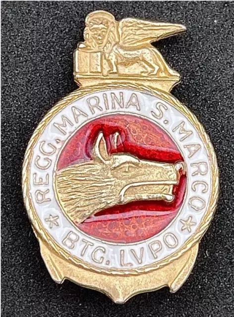 Distintivo Battaglione Lupo Reggimento Marina Sam Marco