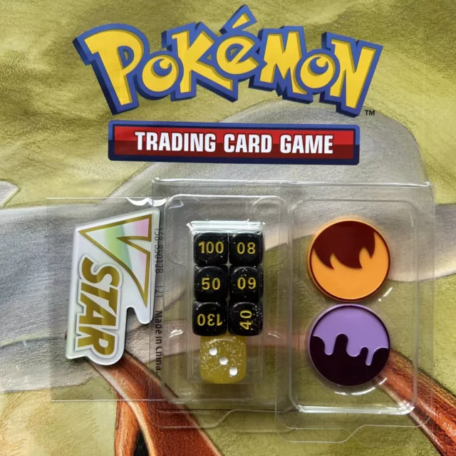 Damage Counters, Dice, Burn & Poison Markers Trainers Toolkit 2023 Pokémon TCG