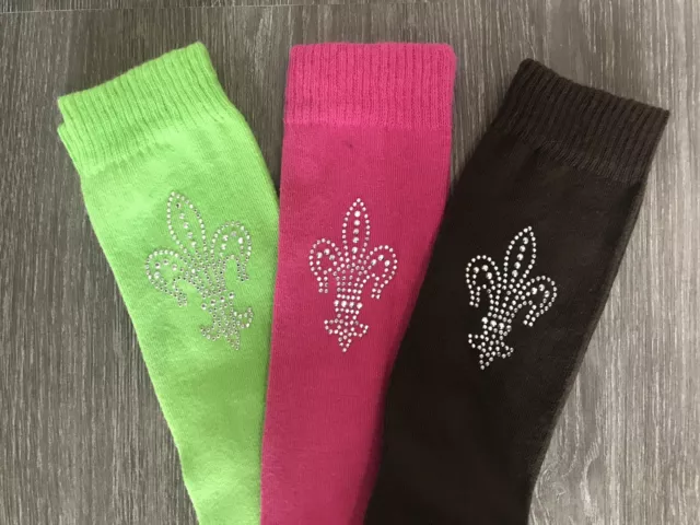 Esperado Reitsocken Lilie Reitstrümpfe Kniestrümpfe Glitzer Strass