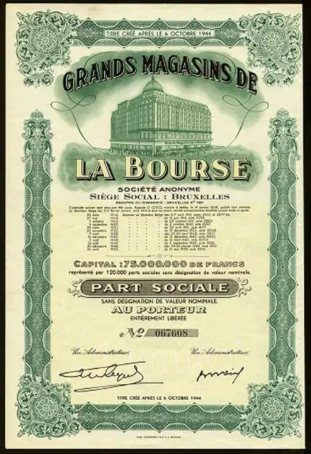 Grands Magasins de La Bourse 1950