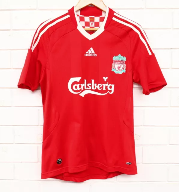 Men's Adidas Liverpool Football Club red short sleeve jersey CARLSBERG size S