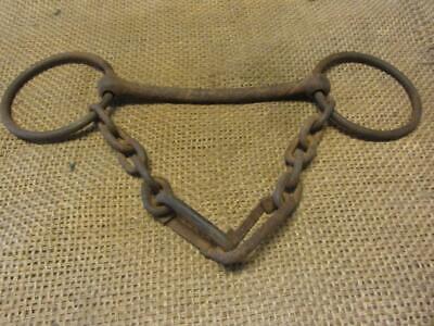 Vintage Iron Bit & Chains > Antique Harness Bridle Horse 10223
