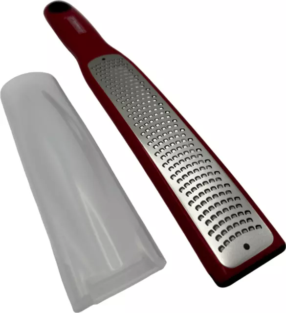 Stainless Steel Cheese Grater, Ergonomic Soft Handle Lemon Ginger Potato Zester