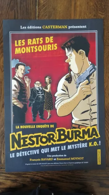 affiche Nestor Burma - éditions Casterman