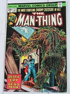 The Man-Thing #12 Dec. 1974 Marvel Comics