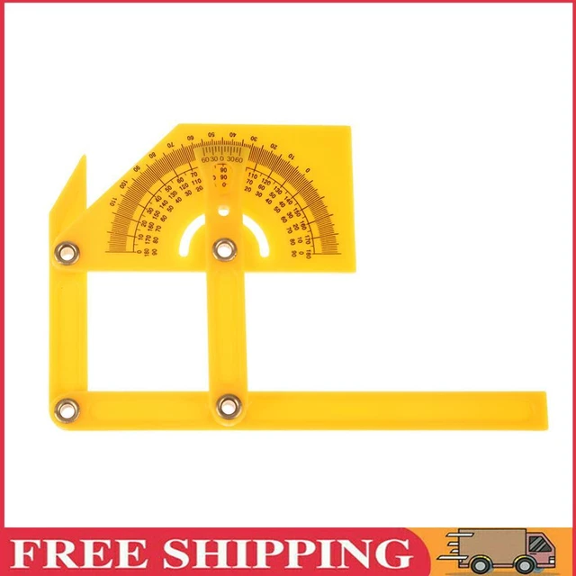 Plastic Angle Measuring Goniometer 0-180 Degree for Carpenter Tool Woodworking