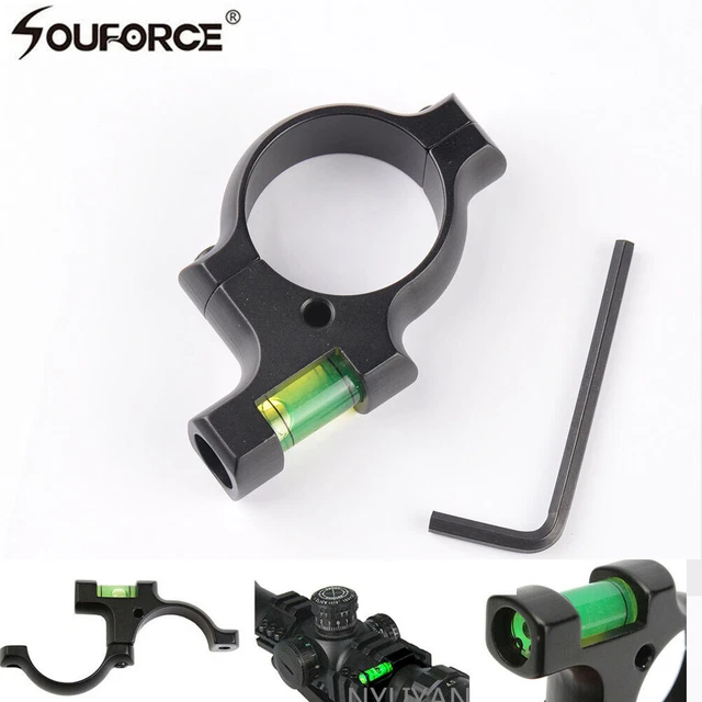 METAL 30MM RING mount W/ Spirit Bubble Level For Rifle Scope Gun Sight ...