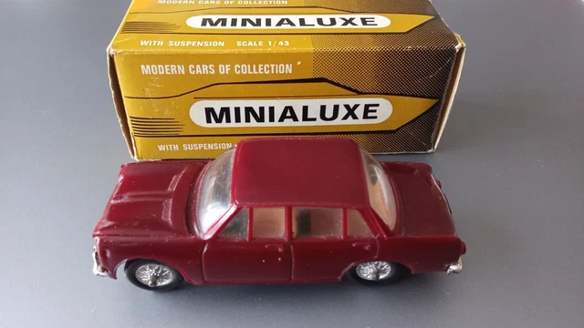 MINIALUXE Simca 1300GL Bordeaux – 1/43 – Miniature Française Rare De 1965