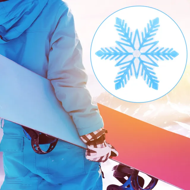 Snowboard Ski Stomp Pad, Clear Snowflake PVC Anti-Slip Grip for Outdoor  Sports