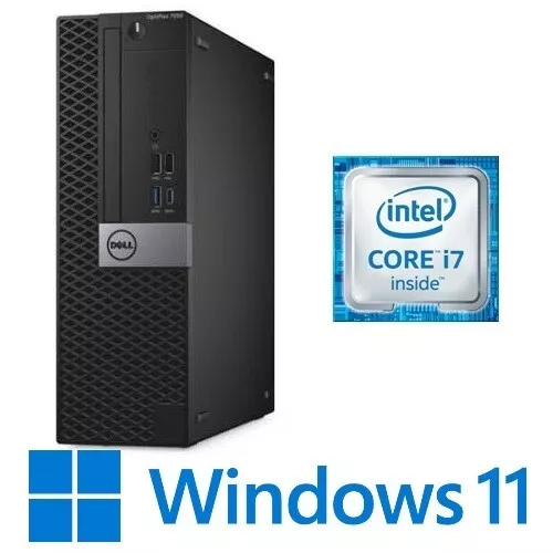 Dell Optiplex 7060 SFF Intel i7 8700 16G 256G/512G/1TB SSD USB-C Win 11 Pro