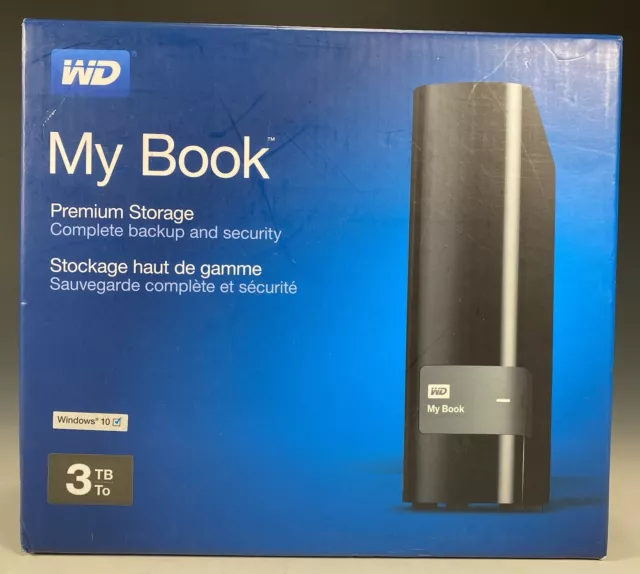 WD Western Digital My Book 3TB External Hard Drive Brand New (Opened Box)