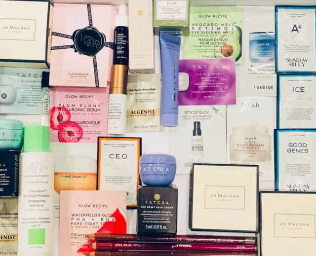 18 Samples / Beauty Pack Lot / Fragrance, Makeup & Skincare Variety (Quality!)