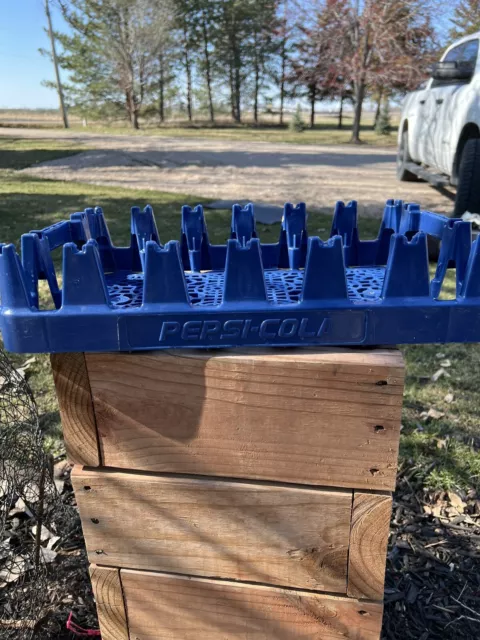 Pepsi Cola Soda Bottle Crate Plastic Holds 24- 20oz Bottles Caddy Carrier