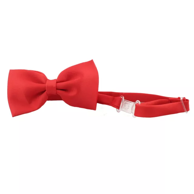 Satin Red or Black Bow Tie for Baby Toddler Teen Boy Formal Party Wedding Suit