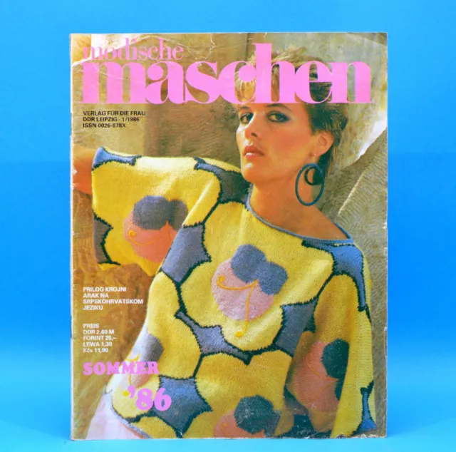 Modische Maschen 1 von 1986 | Schnittmuster Mode Verlag für die Frau | DDR Q