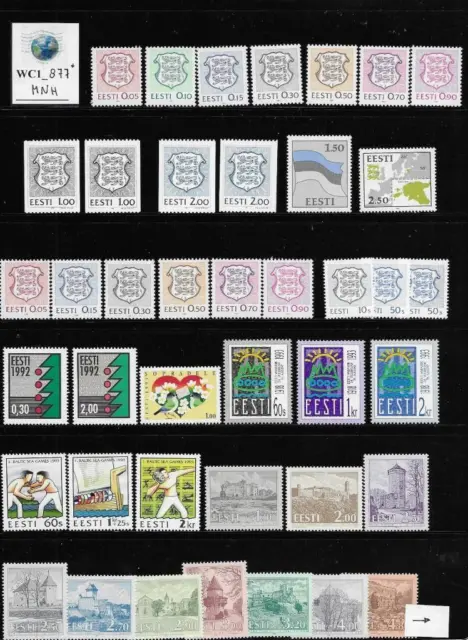WC1_877* ESTONIA. Nice & clean large lot of 1991-1999 stamps. MNH