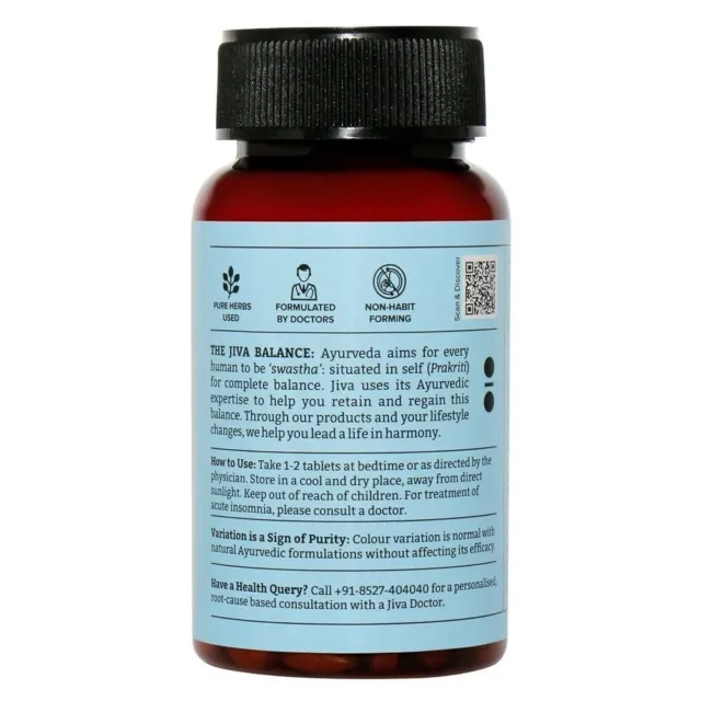 Jiva Ayurveda Sleep-Well 120 Tablets Pure Ayurvedic And Herbal Supplement 2