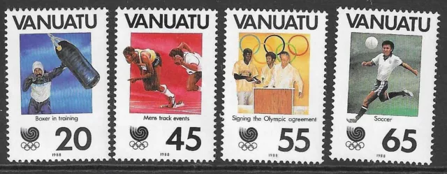 Vanuatu Sg502/5 1988 Olympics Mnh