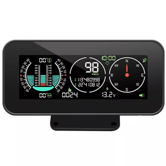 Car Digital Speedometer Vehicle Inclinometer Compass GPS HUD Head Up Display MPH