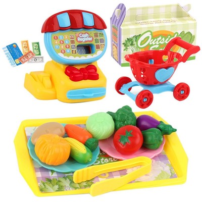 1 Set/15pcs in miniatura cibo Playset Giocattolo Cibo Finto Gioco finta teiera TIN Set 