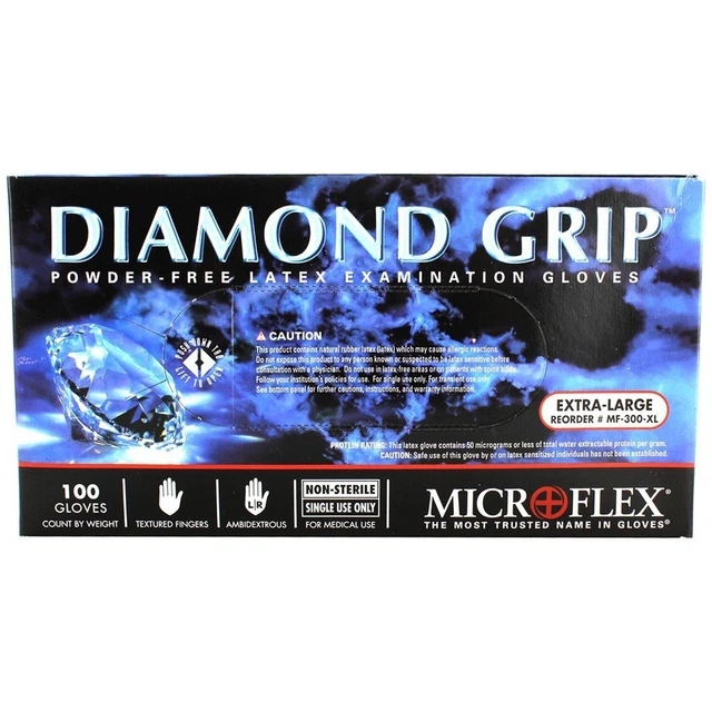 MICROFLEX MF300XL PK High Five Products Inc, Micro Flex Diamond Grip