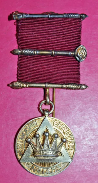 West Lancashire Royal Arch Chapter No 1403 masonic MEZ jewel sterling silver PZ