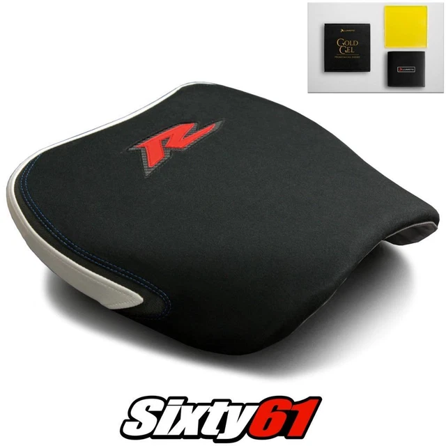 Suzuki TL1000R Seat Cover and Gel 1998-2003 Blue Stitch Luimoto Tec-Grip Suede