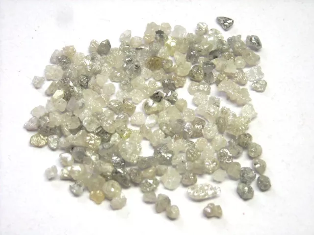 3.00 Carat Raw Uncut Natural White Rough Diamond Lot 2.70-3.20