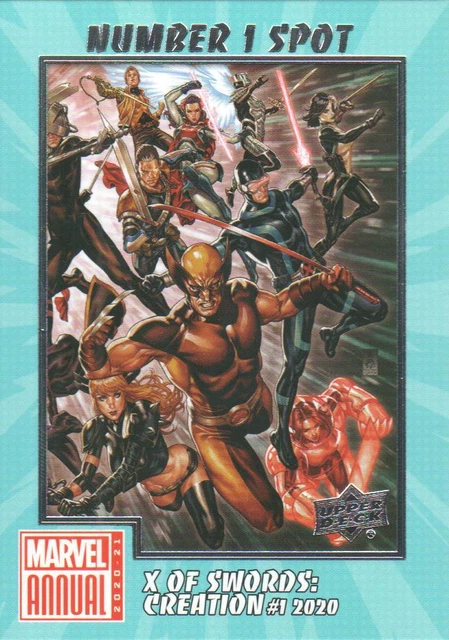 2020-21 Marvel Annual Cards Number 1 Spot #N1S-25 X of Swords: Creation #1