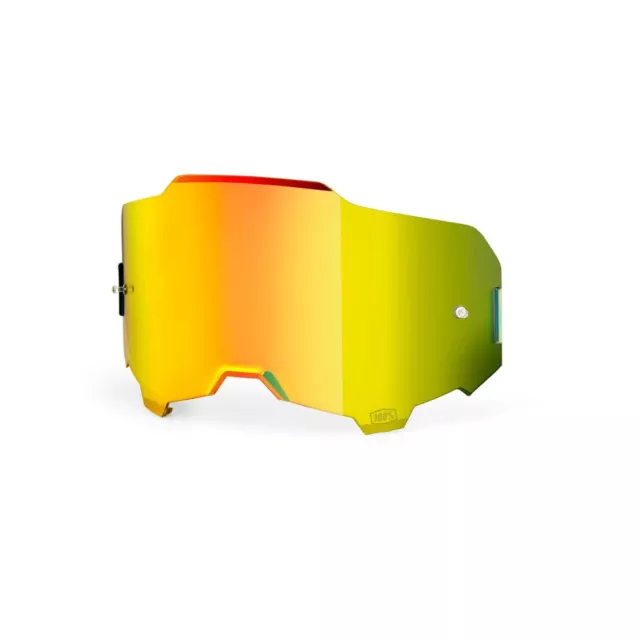 Occhiali Specchio Negozio Goggle 100% Armega Motocross Oro