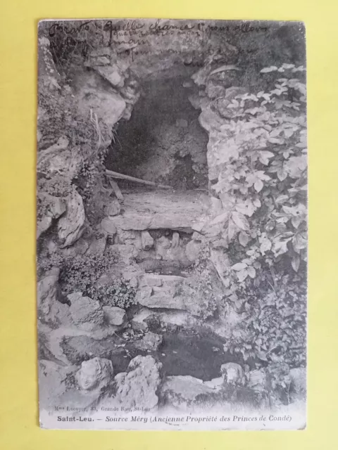 CPA St LEU la FOREST Val d'Oise SOURCE MERY Antique Prop. des PRINCES de CONDÉ