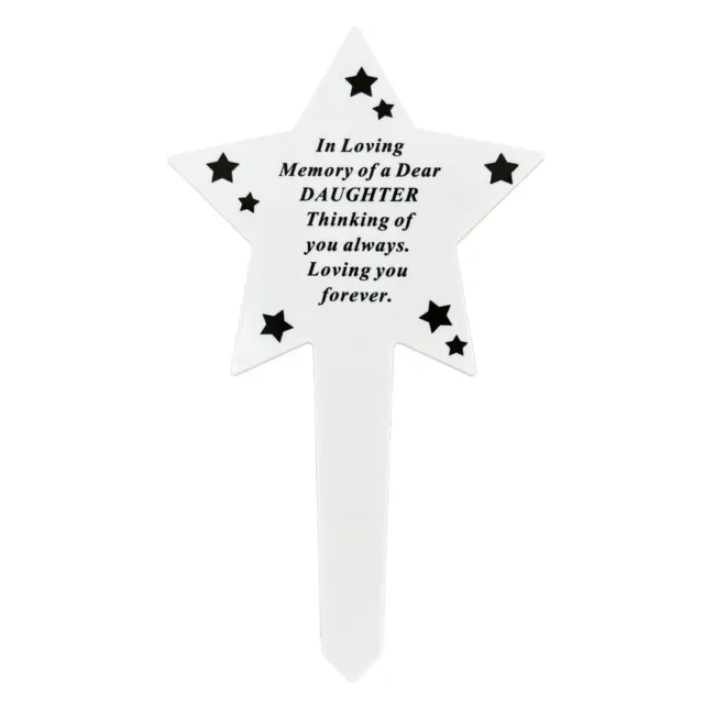 Shining Star Special Daughter Memorial Baby Child Remembrance Verse Grave Ground
