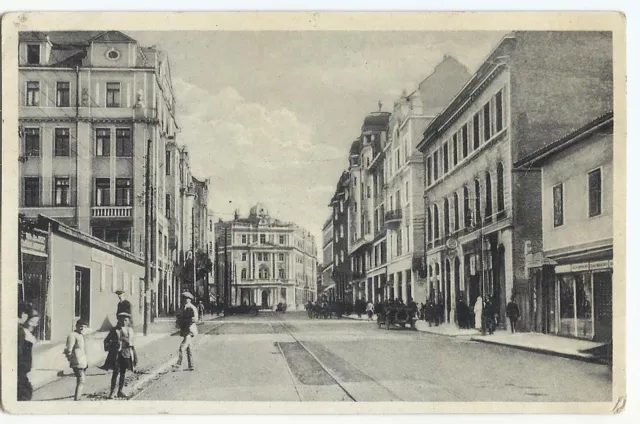 Sarajevo Bosnia Yugoslavia, Old Postcard, View of Alexander Street, 1936