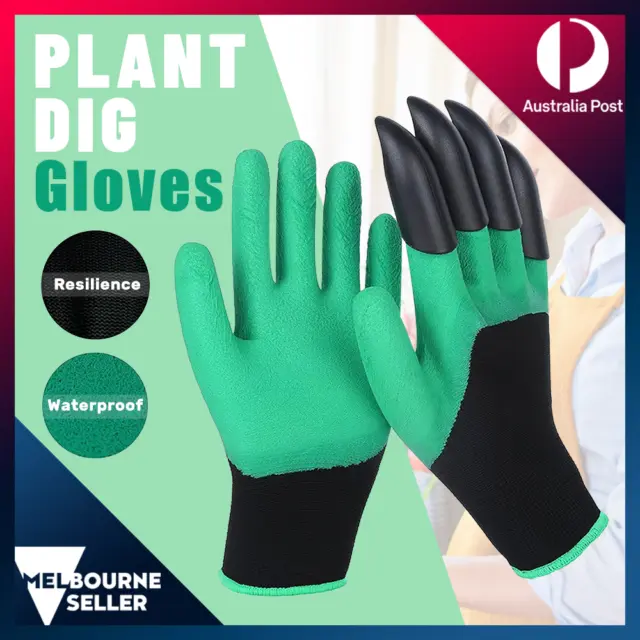 Gardening Digging Claws Gloves Planting Pruning Garden Yard Safe Work Latex Seed