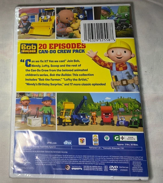 BOB THE BUILDER: Can-Do Crew Pack 20 Episodes DVD BRAND NEW SEALED ...