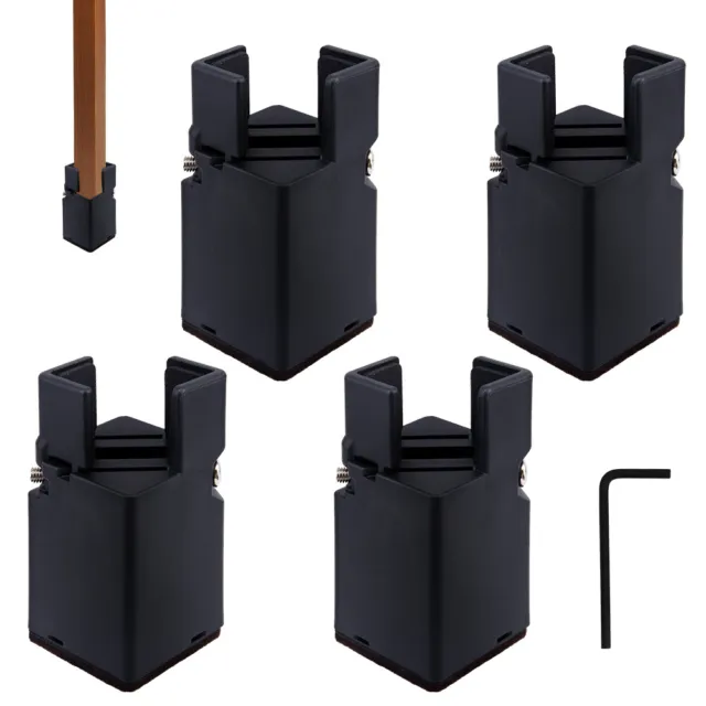 4pcs Increase Height Heavy Duty Furniture Riser Hex Wrench Adjustable Daily
