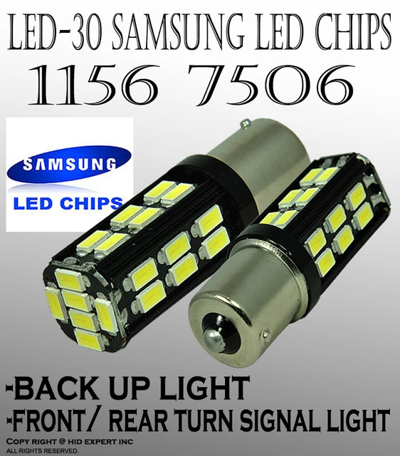 Samsung Xenon Canbus LED 1156 7506 30W Super White Fit Tail Brake Light Bulb M77