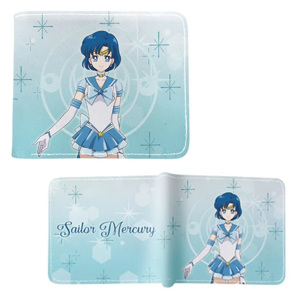 SAILOR MERCURY STYLE A Sailor Moon 4 in. Bi Fold Wallet (Ami Mizuno Credit Card)