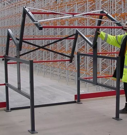 Mezzanine Floor Pallet Gate - Health & Safety - Pivot / Swing / Up and Over Gate