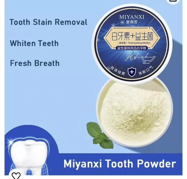 MIYANXI Teeth Whitening Powder, MIYANXI Tooth Powder Stain Remover 50g .