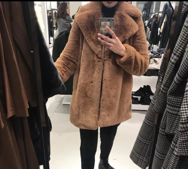 manteau fourrure zara