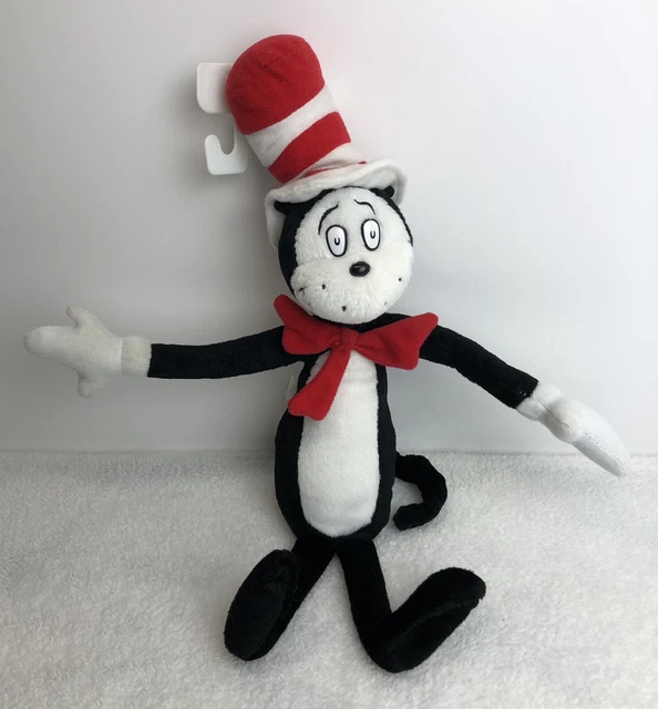 CAT IN THE HAT Dr Seuss 14" Plush Universal Studios Licensed 2003 Bendable