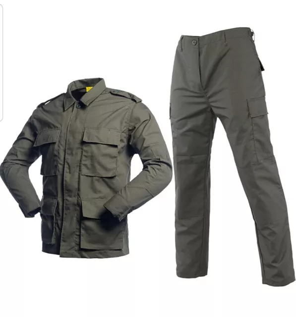 LANBAOSI TACTICAL BDU Uniform Combat Suit Military Shirt Jacket