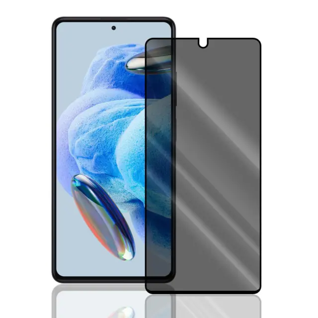 Panzer Folie für Xiaomi Redmi Note 12 Pro Anti Spy Blick Sicht Schutz Echt Glas