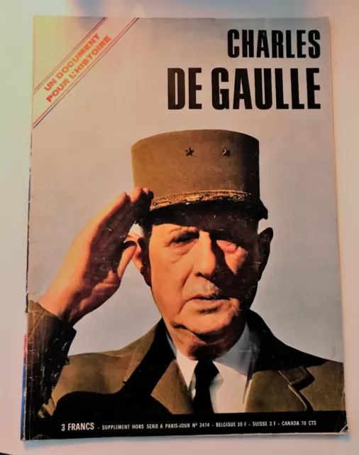 PARIS JOUR - Charles DE GAULLE  - 14 Novembre 1970 - N° 3474