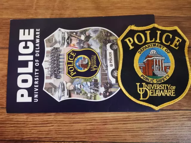 PATCH POLICE UNIVERSITY DELAWARE + Presentation Folder Booklet