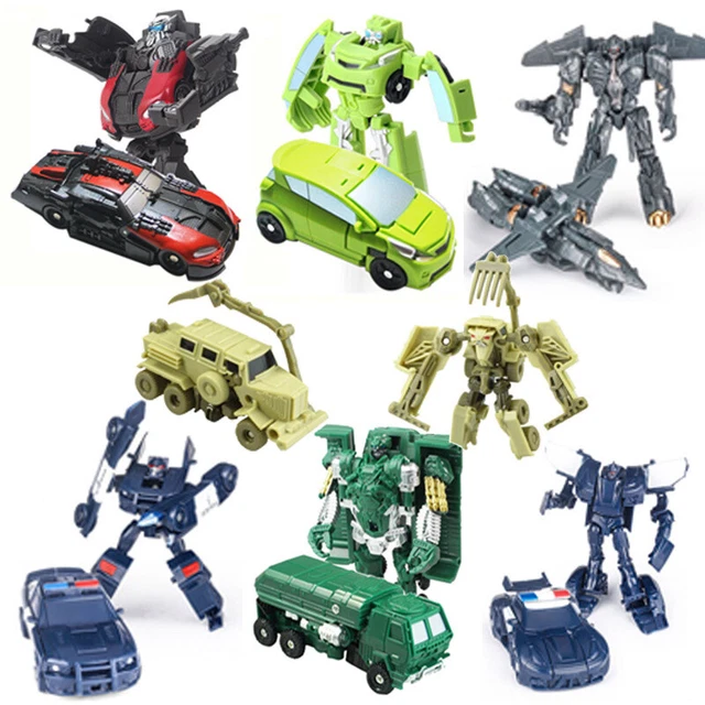 MINI TRANSFORMER OPTIMUS Prime Megatron Bumblebee Robots Car Model Kids ...