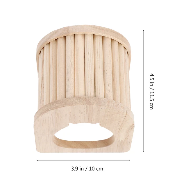 1pc Holz Hamster Hideout Holz Hamster Hütte Komfortable Pet Hideaway 9