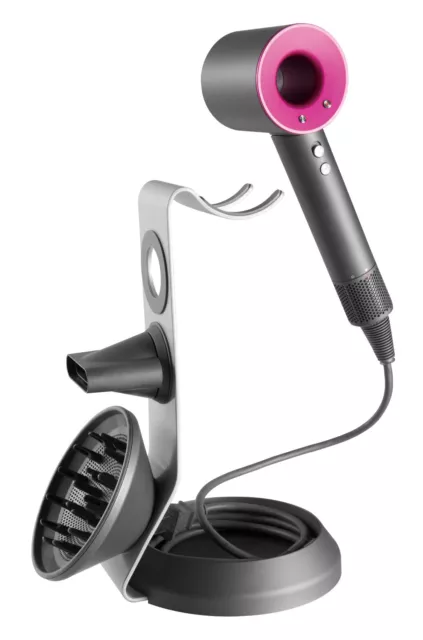 Beetronic Hair Dryer Desk Table Stand Storage Holder Silver for Dyson Supersonic